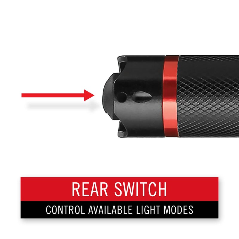 CoastÂ® G26 415 Lumen Bulls-Eyeâ„¢ Spot Beam LED Flashlight, Batteries Included, Black - Image 4